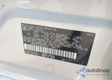 2008 Toyota Rav4 Limited V6 из США, поврежденный, VIN JTMBK31V185044747